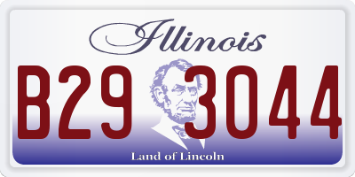 IL license plate B293044