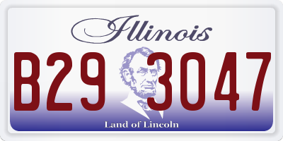 IL license plate B293047