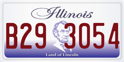 IL license plate B293054