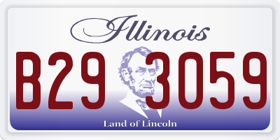 IL license plate B293059