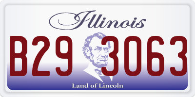 IL license plate B293063