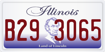 IL license plate B293065