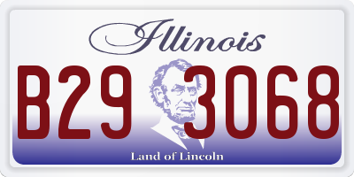 IL license plate B293068