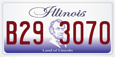IL license plate B293070