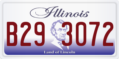 IL license plate B293072