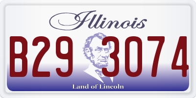 IL license plate B293074