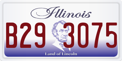 IL license plate B293075