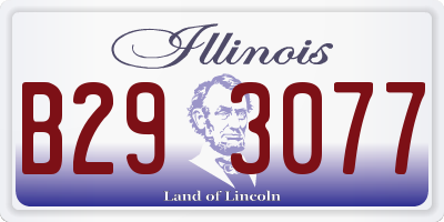 IL license plate B293077