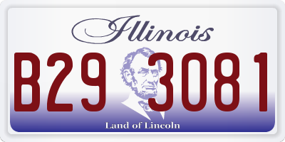 IL license plate B293081