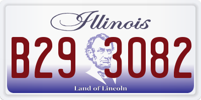 IL license plate B293082