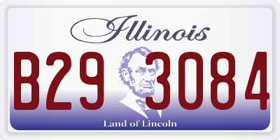 IL license plate B293084
