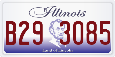 IL license plate B293085