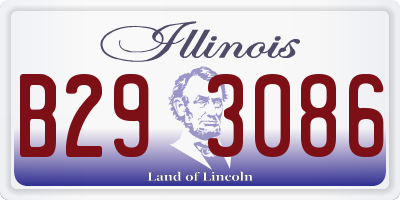 IL license plate B293086