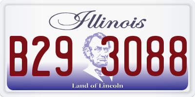 IL license plate B293088