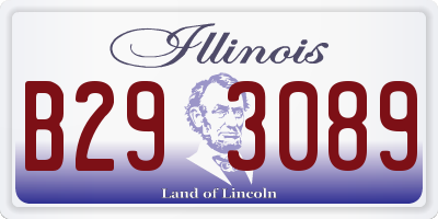 IL license plate B293089