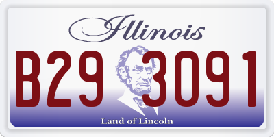 IL license plate B293091