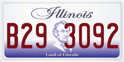 IL license plate B293092