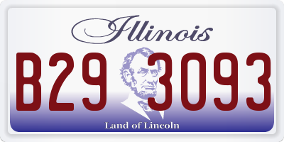 IL license plate B293093