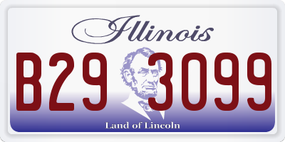 IL license plate B293099