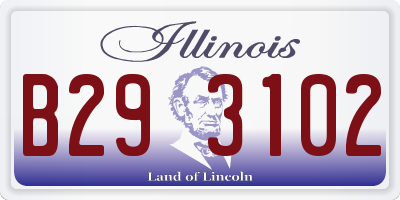 IL license plate B293102