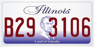 IL license plate B293106