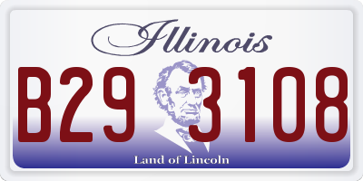 IL license plate B293108