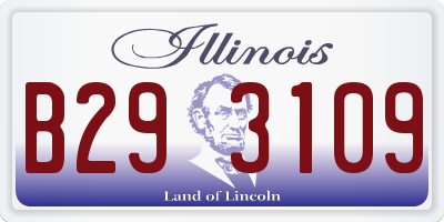 IL license plate B293109