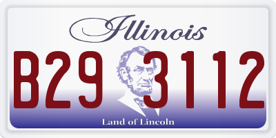 IL license plate B293112