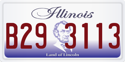 IL license plate B293113