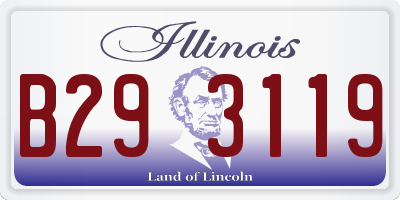 IL license plate B293119