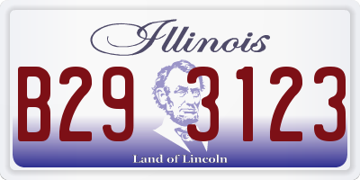 IL license plate B293123