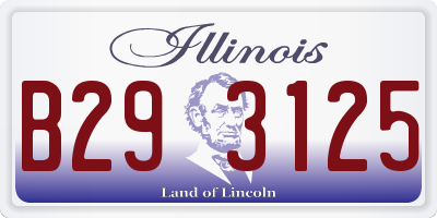 IL license plate B293125