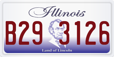 IL license plate B293126