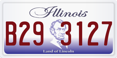 IL license plate B293127
