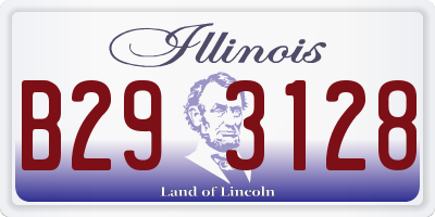 IL license plate B293128