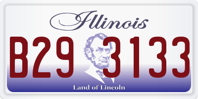IL license plate B293133