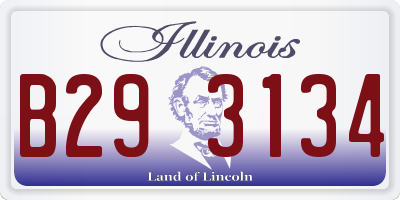 IL license plate B293134