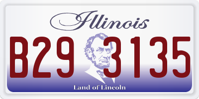 IL license plate B293135