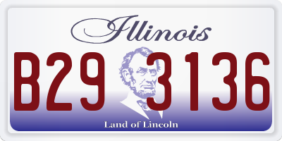 IL license plate B293136