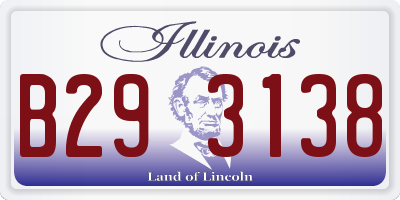 IL license plate B293138