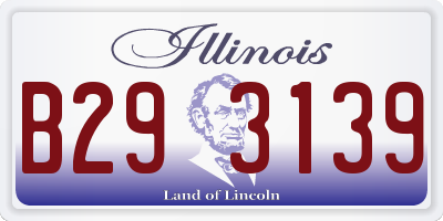 IL license plate B293139