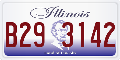 IL license plate B293142