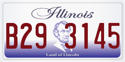 IL license plate B293145