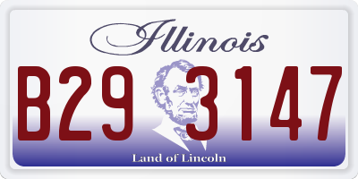 IL license plate B293147