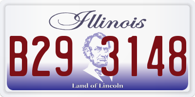 IL license plate B293148