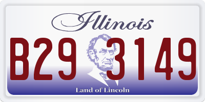 IL license plate B293149