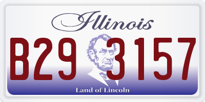 IL license plate B293157