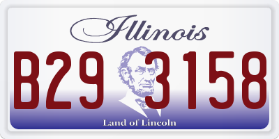 IL license plate B293158