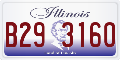 IL license plate B293160