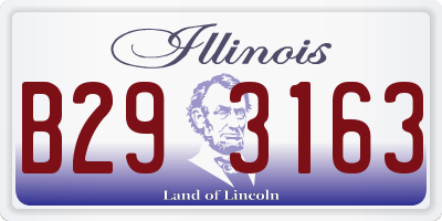 IL license plate B293163